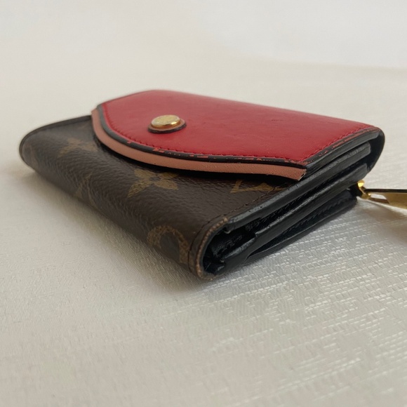 Louis Vuitton Monogram Red Portefeuille Tuileries Compact Trifold Wallet w/ COA - Picture 13 of 16
